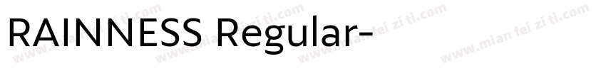 RAINNESS Regular字体转换